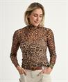Marc Cain mesh col shirt panterprint
