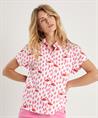 Marc Cain poplin blouse flamingo