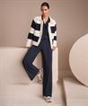 Marc Cain pull-on wide fit broek rib Wedi