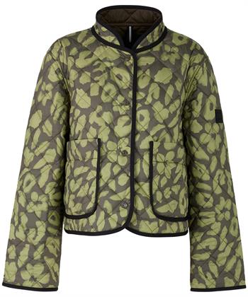 Marc Cain reversible quilted jas panter