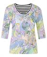 Marc Cain rib shirt pastel print