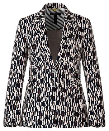 Marc Cain scuba blazer grafische print