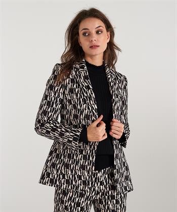 Marc Cain scuba blazer grafische print