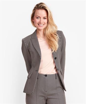 Marc Cain scuba blazer zigzagprint