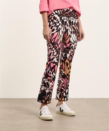 Marc Cain scuba kick flare broek vlinderprint Frederica