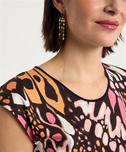Marc Cain shirt kapmouwtje vlinderprint
