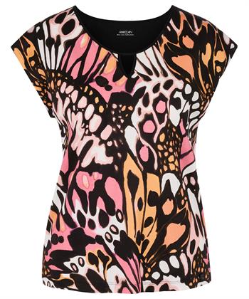 Marc Cain shirt kapmouwtje vlinderprint