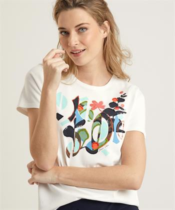 Marc Cain shirt print met kraaltjes