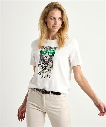 Marc Cain shirt print panter bril