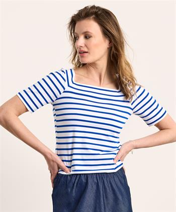 Marc Cain shirt streep vierkante hals