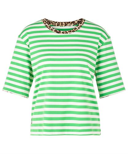 Marc Cain shirt strepen panterprint
