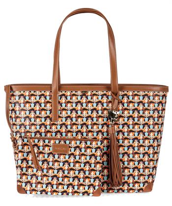Marc Cain shopper Leopard met uitneembaar tasje