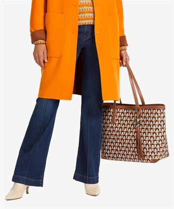 Marc Cain shopper Leopard met uitneembaar tasje