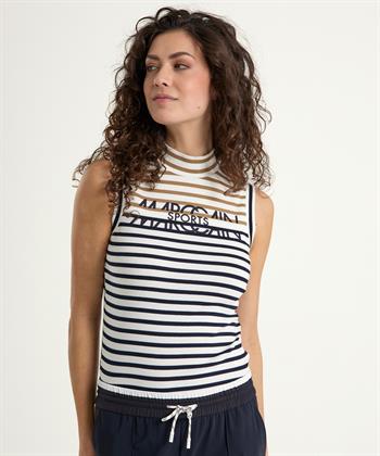 Marc Cain singlet turtleneck strepen