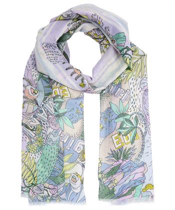 Marc Cain sjaal pastel print