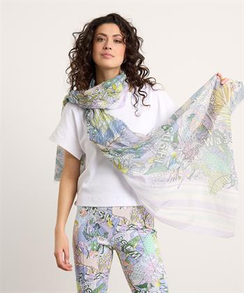 Marc Cain sjaal pastel print