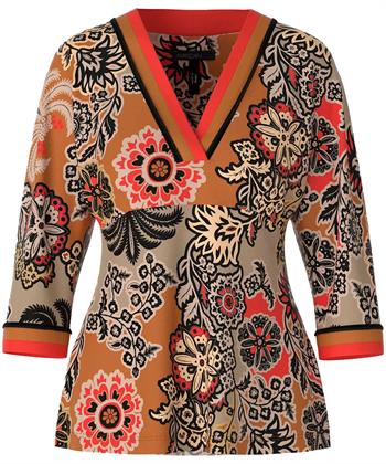 Marc Cain slinky kimono blouse bloemenprint