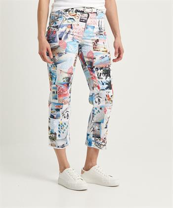 Marc Cain Sports cropped jeans fotoprint Fyli