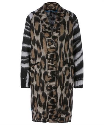 Marc Cain Sports jacquard lang vest animal