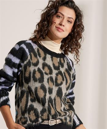 Marc Cain Sports jacquard trui animal