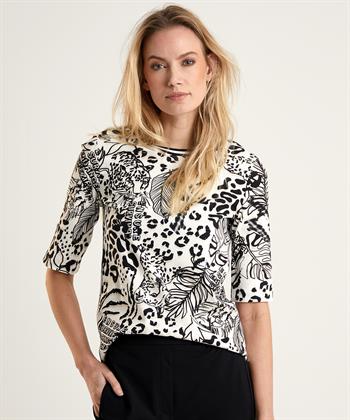 Marc Cain Sports shirt ribjersey jungleprint