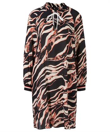 Marc Cain Sports voile jurk zebraprint