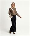 Marc Cain top plissémouw panterprint