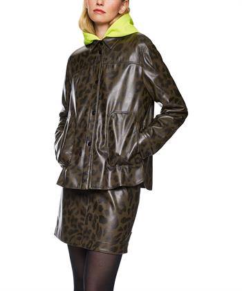 Marc Cain vegan leather blouse panter