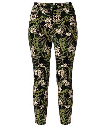 Marc Cain velvet broek flower leave Silea