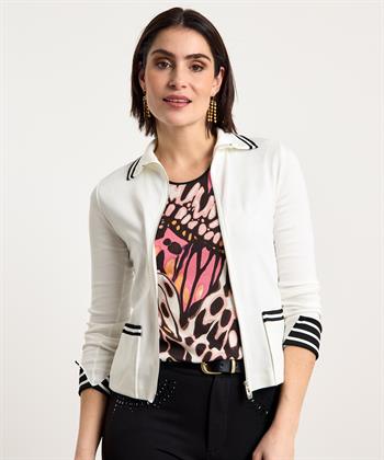 Marc Cain vestje rits streepdetails