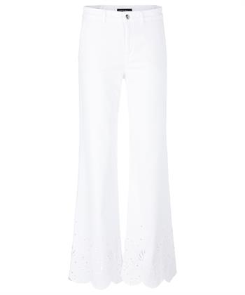 Marc Cain wide leg broek met broderie Warri