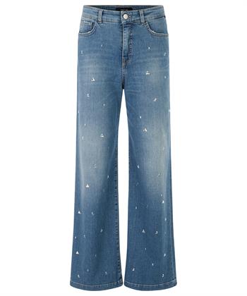 Marc Cain wide leg jeans siersteentjes Warri