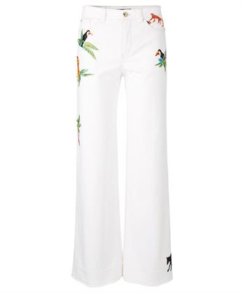 Marc Cain wide leg jeans tropische print Warri