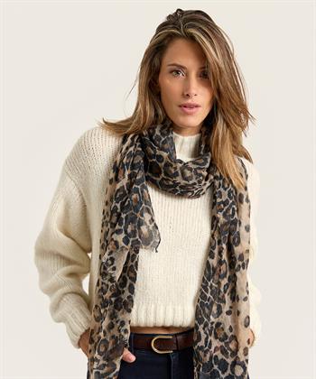 Marc Cain wol cashmere sjaal panter