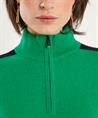 Marc Cain wollen jurk contrastbies