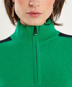 Marc Cain wollen jurk contrastbies