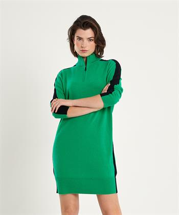 Marc Cain wollen jurk contrastbies
