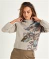 Marc Cain wolmix trui bloemenprint