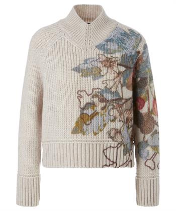 Marc Cain wolmix trui bloemenprint