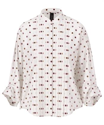Marc Cain zijdemix blouse stippen