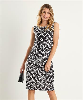 Marivie slinky jurk print