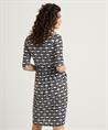 Marivie slinky jurk retro print