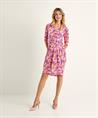 Marivie slinky jurk vlinderprint