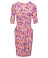 Marivie slinky jurk vlinderprint