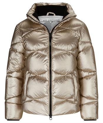 Milestone puffer jas metallic Arianne