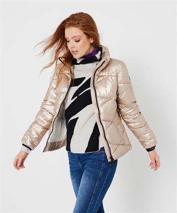 Milestone puffer jas metallic Arianne