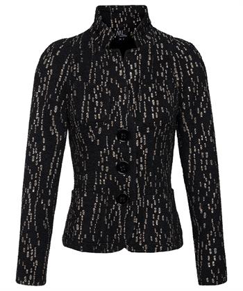 ML Collections blazer structuur foil print