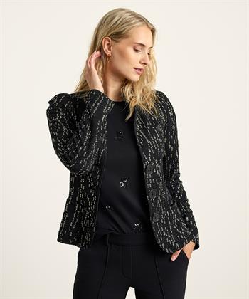 ML Collections blazer structuur foil print