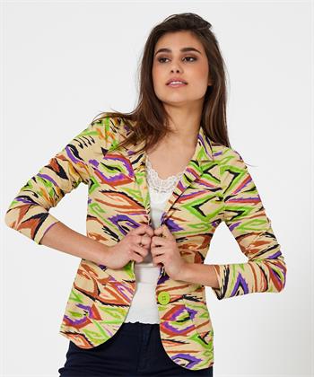 ML Collections slinky blazer swirl print