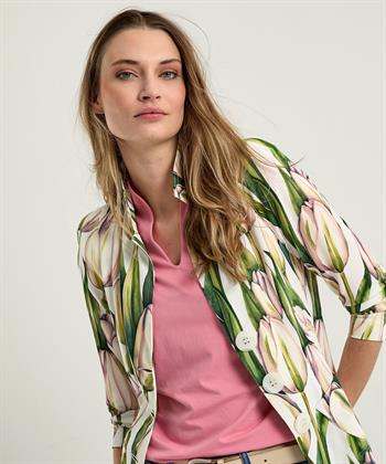 ML Collections slinky blazer tulp print